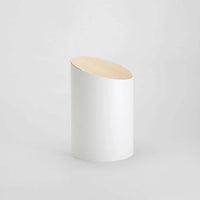 Swing Bin - Small - White with Maple Cover