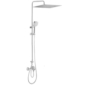 Mitos square shower column in chrome