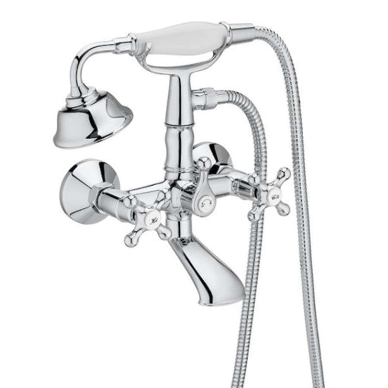 Carmen wall mounted bath shower mixer in chrome