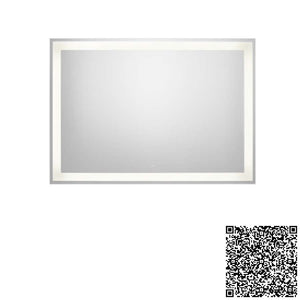 Iridia Mirror with perimetral LED lighting and demister device 1200x37x700mm