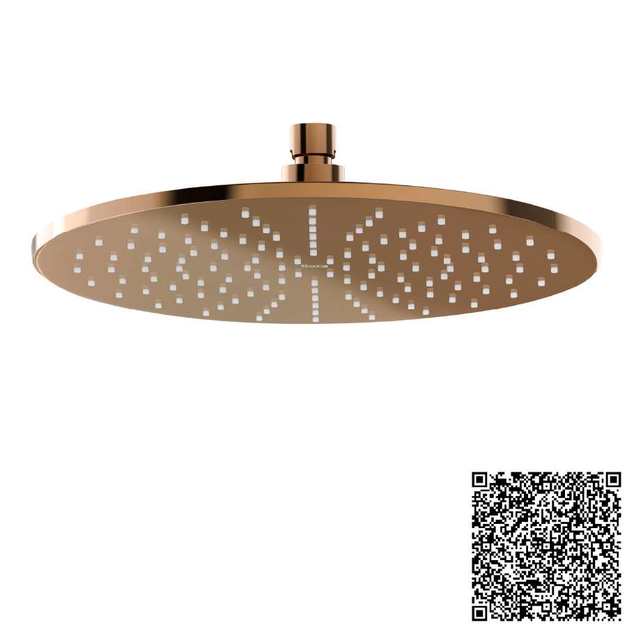 Raindream A5B3950RG0 Extraslim Metallic Shower Head 300 x 300mm