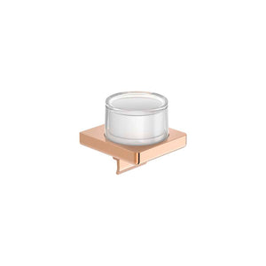 Tempo Wall-mounted soap dispenser in rose gold 120 x 110 x 113 mm