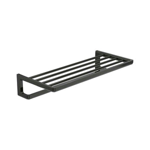 Tempo Towel rack with towel rail in titanium black 600 x 273 x 119 mm