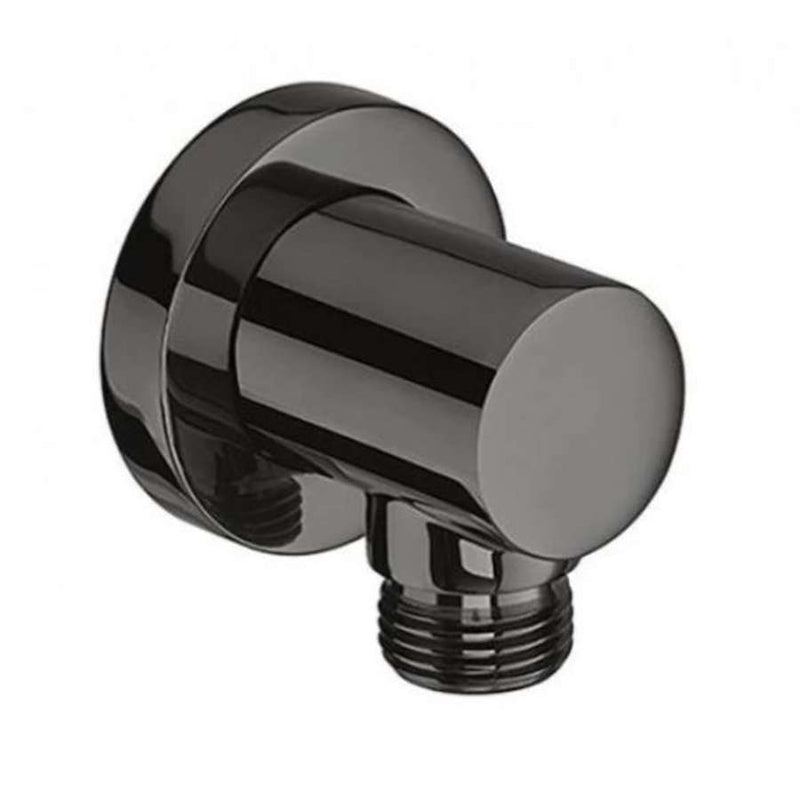 Aqua round water inlet 1/2" connection in titanium black