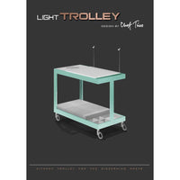 Chef Tino Light Trolley - Pastel Mint/Grey