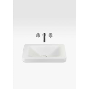 Over countertop washbasin in off-white