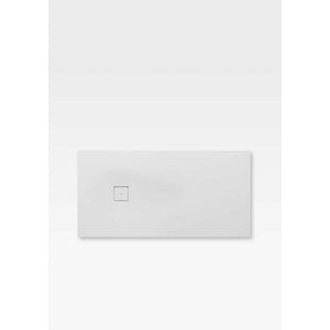 Shower tray 1600x800x31mm in off-white with side waste
