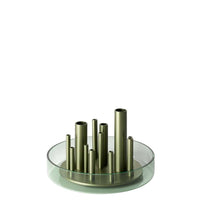 Jaime Hayon - Ikeru Vase - Low - Aluminium/Forest Green Glass