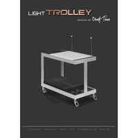 Chef Tino Light Trolley - Black /Brushed Stainless Steel