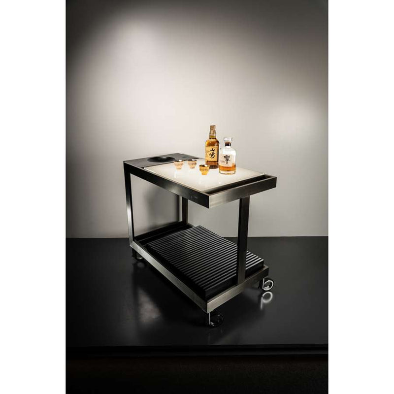 Chef Tino Light Trolley - Black /Brushed Stainless Steel