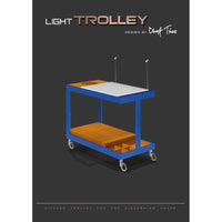 Chef Tino Light Trolley - Dragon Ball Editon in Blue and Fire Orange