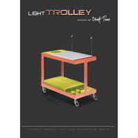 Chef Tino Light Trolley - Pink/Lime Yellow