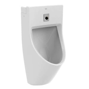 Site electronic vitreous china urinal in white