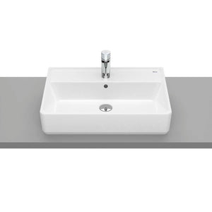 The Gap Over countertop vitreous china basin in white 600 x 420 x 130 mm