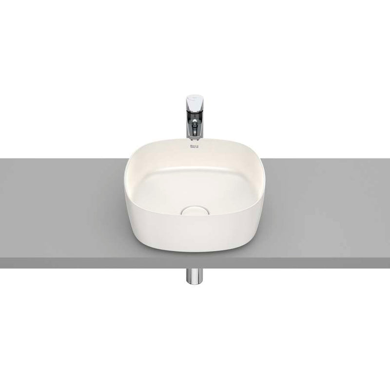 Inspira Over countertop FINECERAMIC® basin in beige 370 x 140 mm