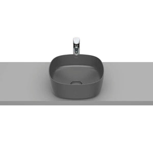 Inspira Over countertop FINECERAMIC® basin in onxy 370 x 140 mm