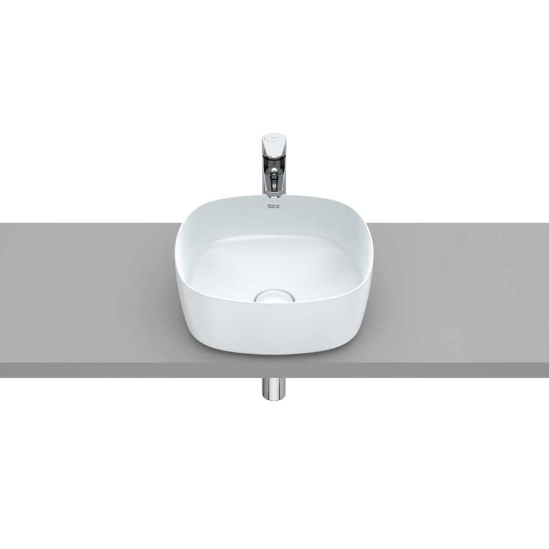 Inspira Over countertop FINECERAMIC® basin in pearl 370 x 140 mm