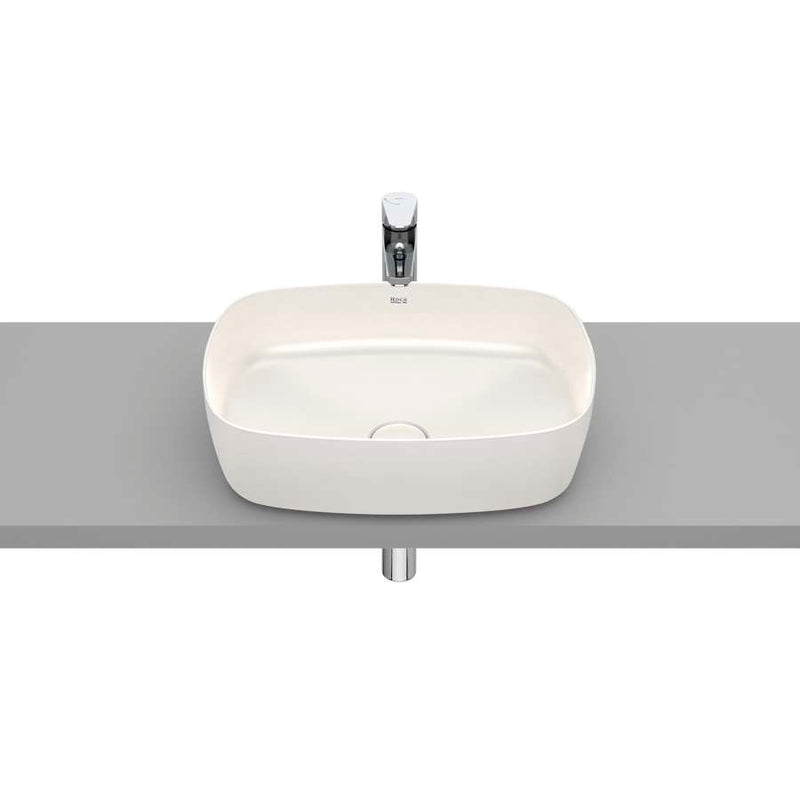 Inspira Over countertop FINECERAMIC® basin in pearl 500 x 370 x 140 mm