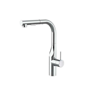 Glera Single-lever kitchen mixer with swivel spout and two-function pull-out shower