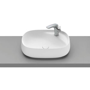 Beyond Over countertop FINECERAMIC® basin in matt white 585 x 455 x 160 mm