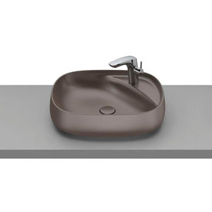 Beyond Over countertop FINECERAMIC® basin in coffee 585 x 455 x 160 mm