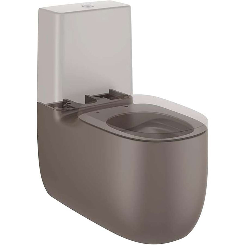 Beyond rimless toilet bowl 400x700x790mm in coffee