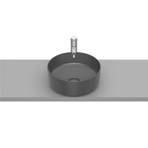 Inspira Over countertop FINECERAMIC® basin in onxy 370 x 370 x 140 mm