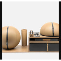 RACKA - Fitness Accessory Set - Stainless Steel/Natural Walnut/Beige