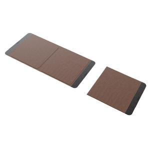 MATA - Protecting Leather Mat - 800 x 400 mm - Brown with Black Additions