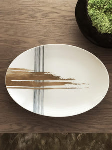Artisan Brush - Oval Serving Plate