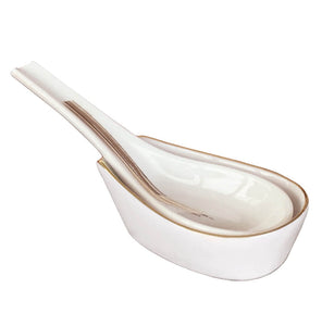 Artisan Brush - Chinese Spoon with Spoon Holder Set