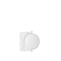 Studio Pepe - Pepe Marble Wall Mirror 30 x 250 x 250 mm - Brass/White Marble