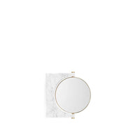 Studio Pepe - Pepe Marble Wall Mirror 30 x 250 x 250 mm - Brass/White Marble