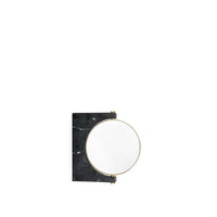 Studio Pepe - Pepe Marble Wall Mirror 30 x 250 x 250 mm - Brass/Black Marble