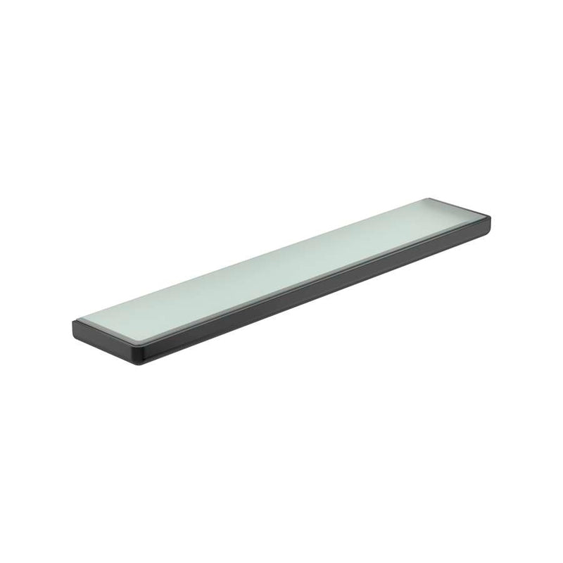 Tempo Shelf in brushed titanium black 600 x 110 mm