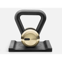 LOVA - Single Kettlebell with a Solid Wood Stand - 4 Kg - Real Bronze/ Black Ash