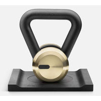 LOVA - Single Kettlebell with a Solid Wood Stand - 12 Kg - Real Bronze/ Black Ash