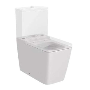 Inspira square VC back to wall close-coupled rimless WC with dual outlet in pearl