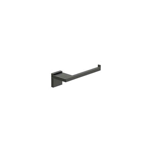 Rubik Toilet roll holder without cover in matt black (Can be installed with screws or adhesive)