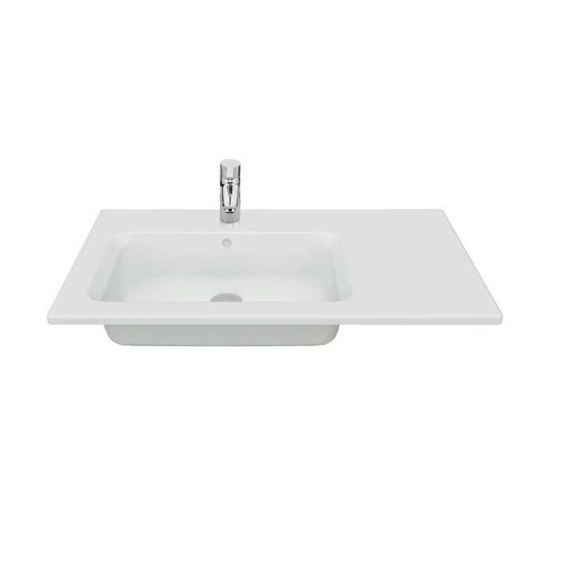 The Gap vanity left side washbasin  size: 805x460mm in white