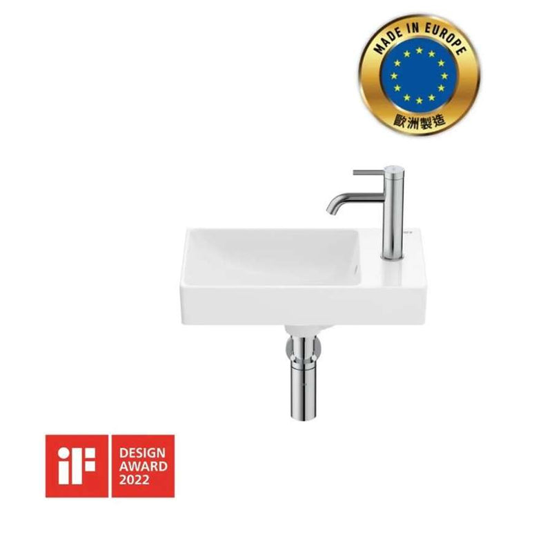 Ona wall-mounted basin in white 450x260mm