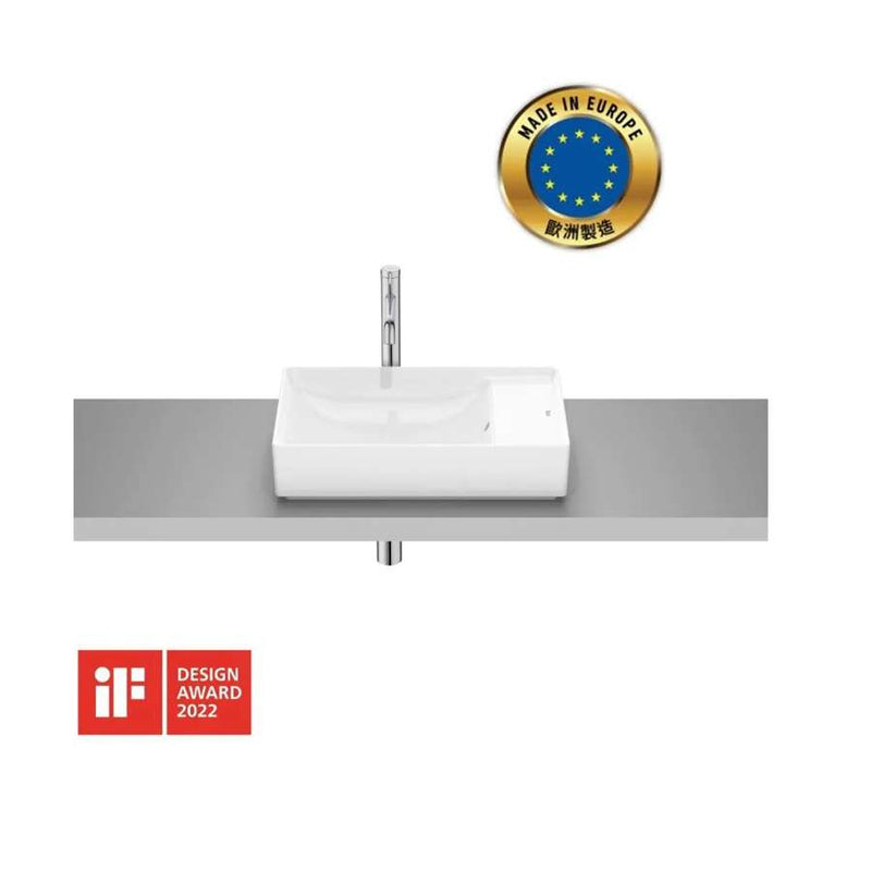 Ona over countertop basin in white 550x345mm