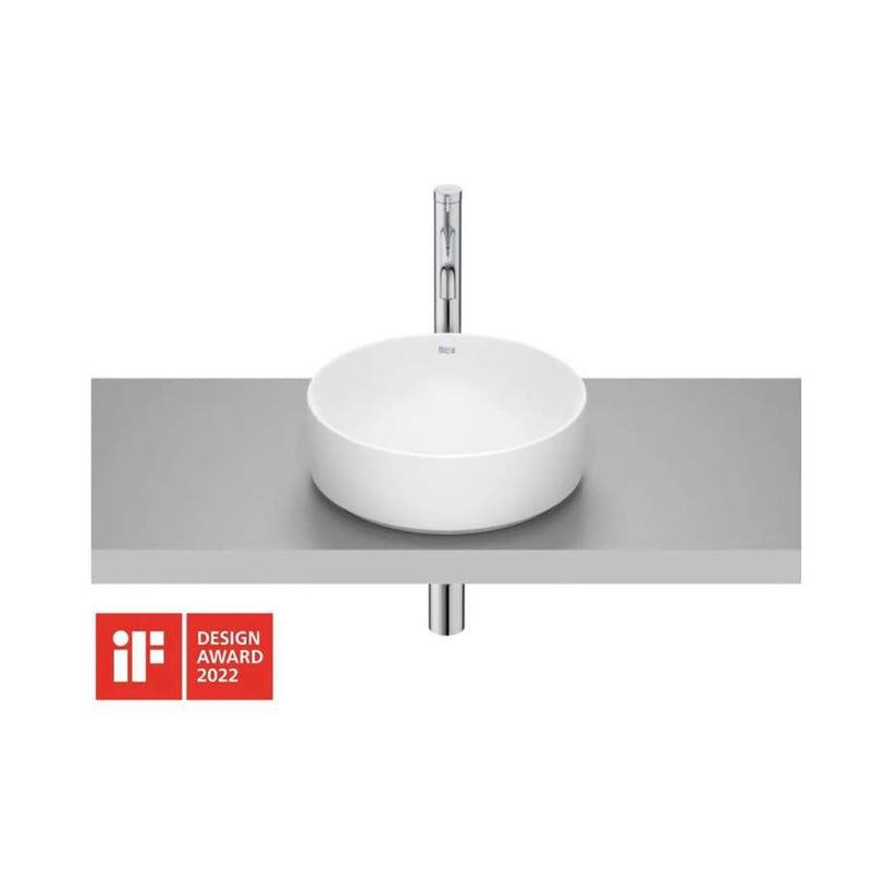 Ona over countertop basin in white 370x370x147mm