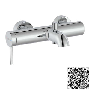 Ona Wall-mounted bath-shower mixer with automatic diverter