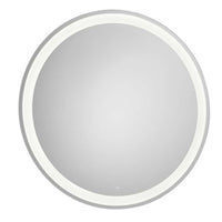 Iridia Round mirror with perimetral LED lighting and demister device (Ø1000mm)