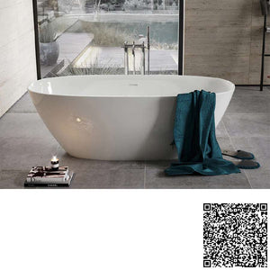 Ariane Round free standing bathtub 1650 x 750mm made of Stonex