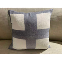 Baby Alpaca Cushion Cover - 45 X 45 Cm - Silver Grey / Light Grey
