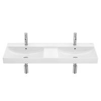 Roca A32768B000 ONA wall-mounted double basin 1200x460mm in white