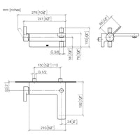 Dornbracht LULU 33200710-00 (XS-085514) Wall-mounted Exposed Single-lever Bath Mixer in Polished Chrome