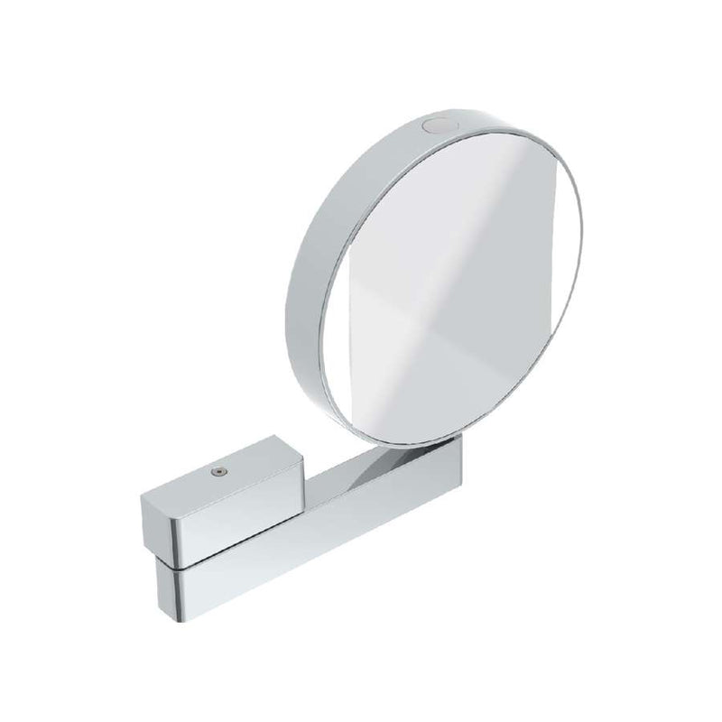 Emco 109506017 LED shaving and cosmetic mirror in chrome with 3x and 7x magnification